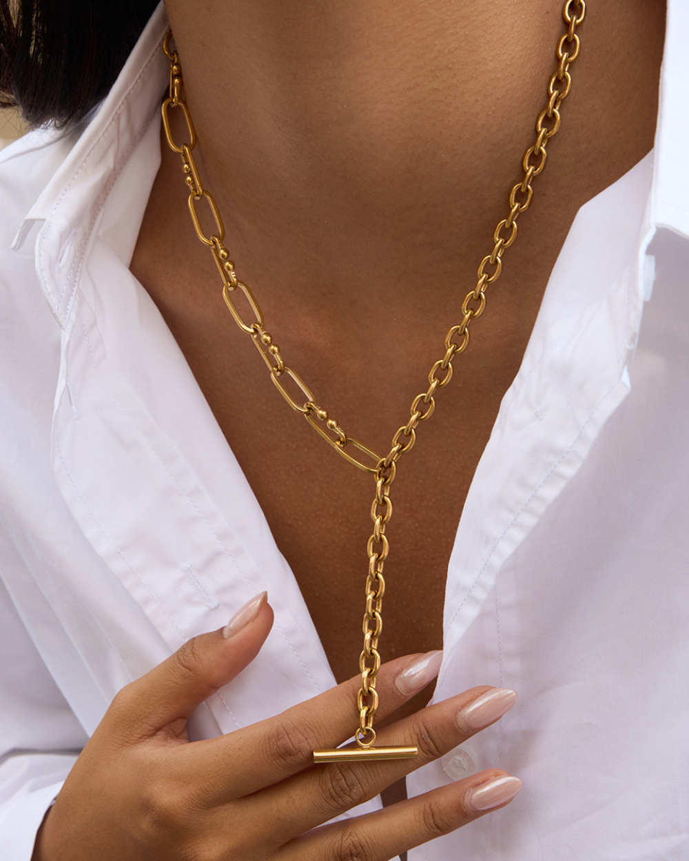 Bold Link Toggle Necklace