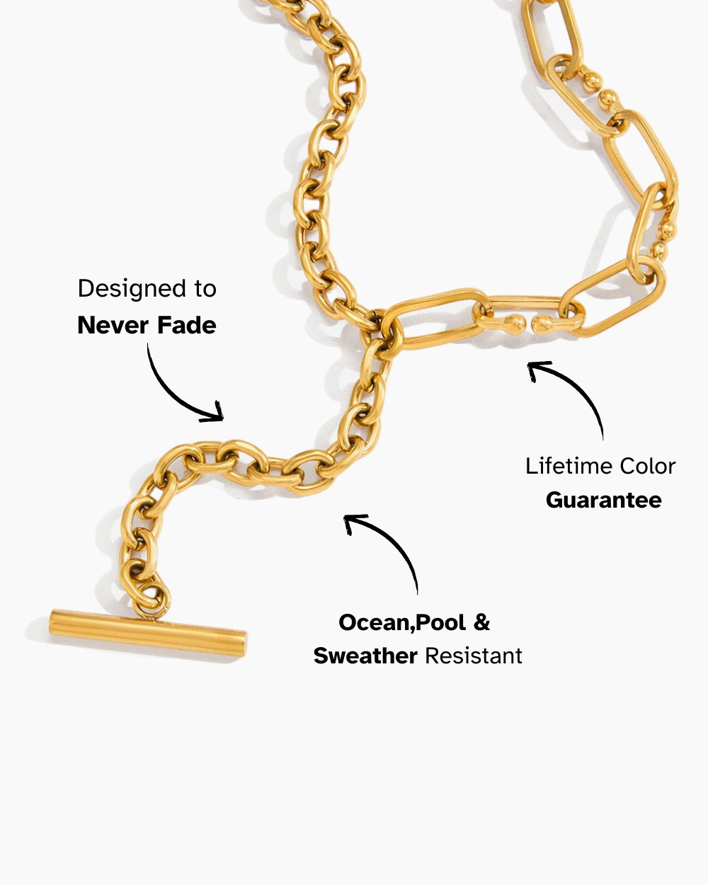 Bold Link Toggle Necklace