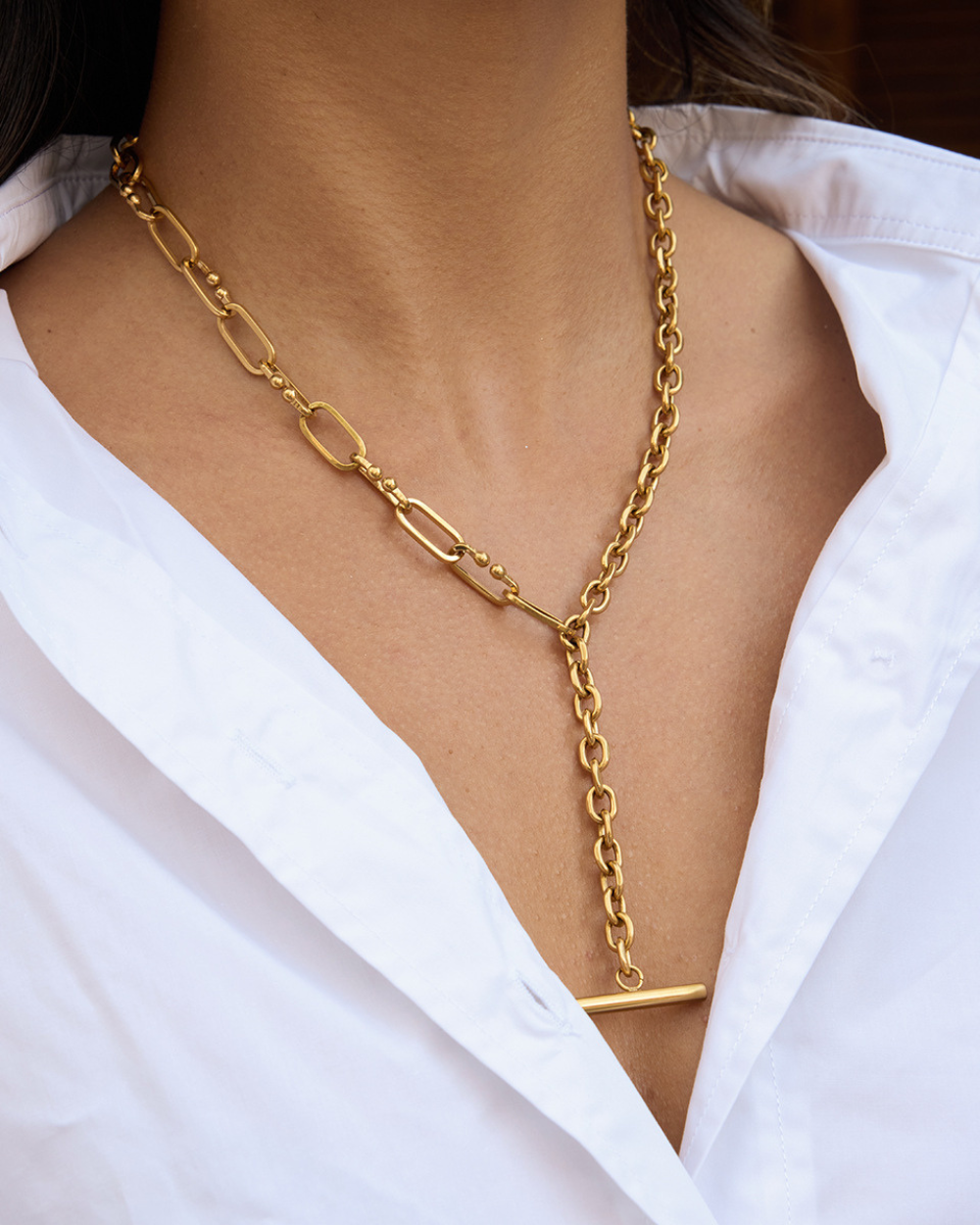 Bold Link Toggle Necklace