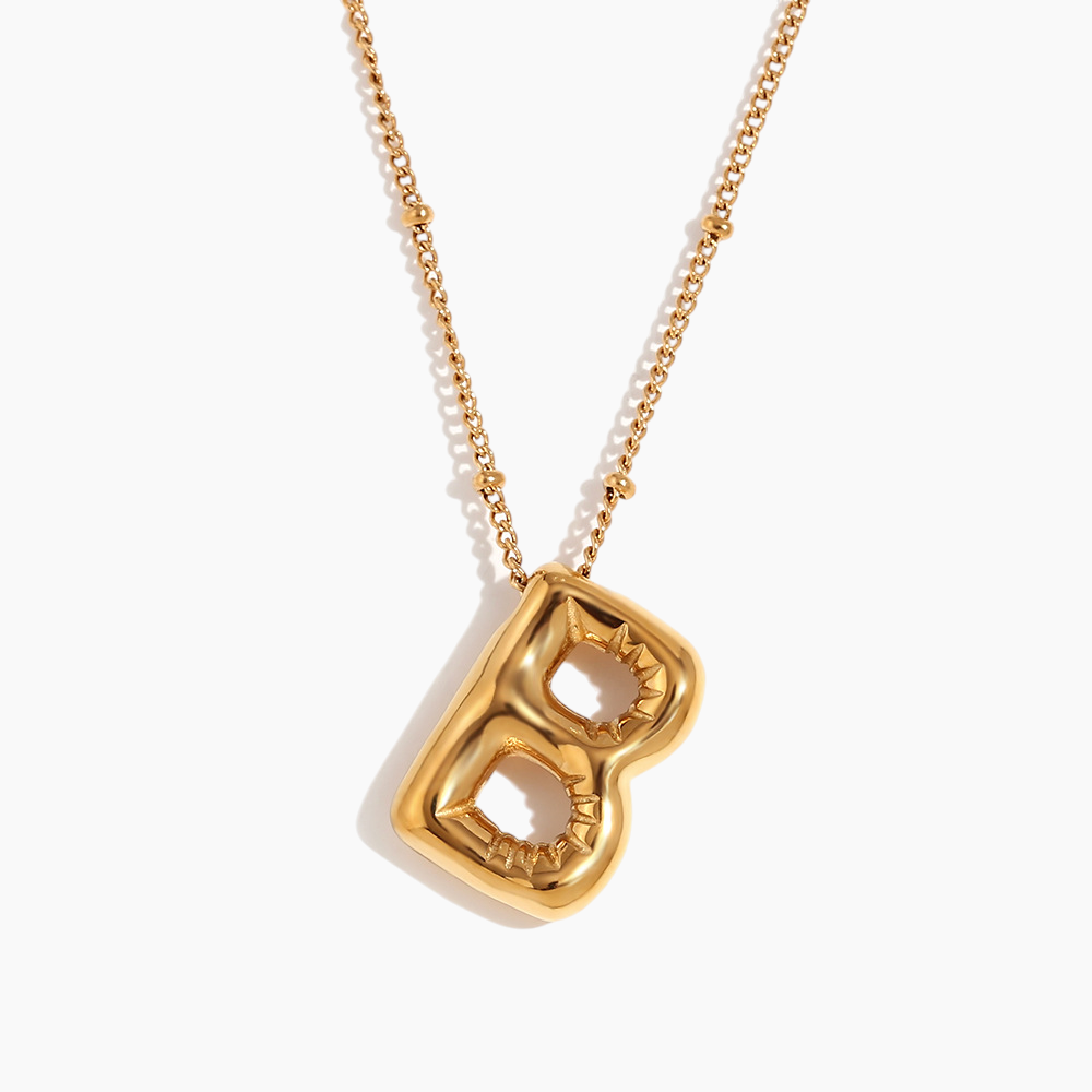 Bold Initial Pendant Necklace