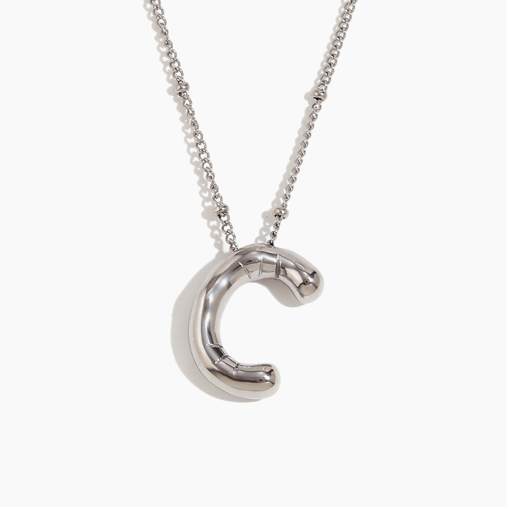 Bold Initial Pendant Necklace