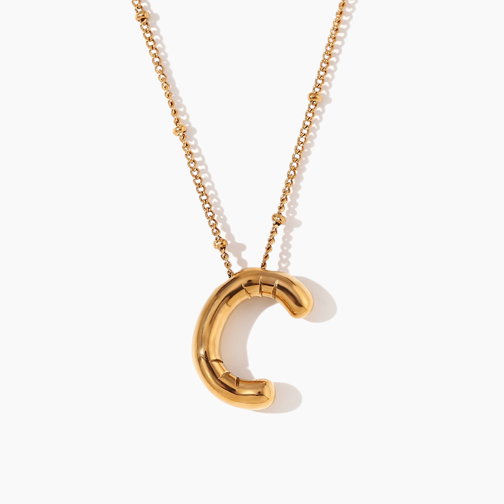 Bold Initial Pendant Necklace