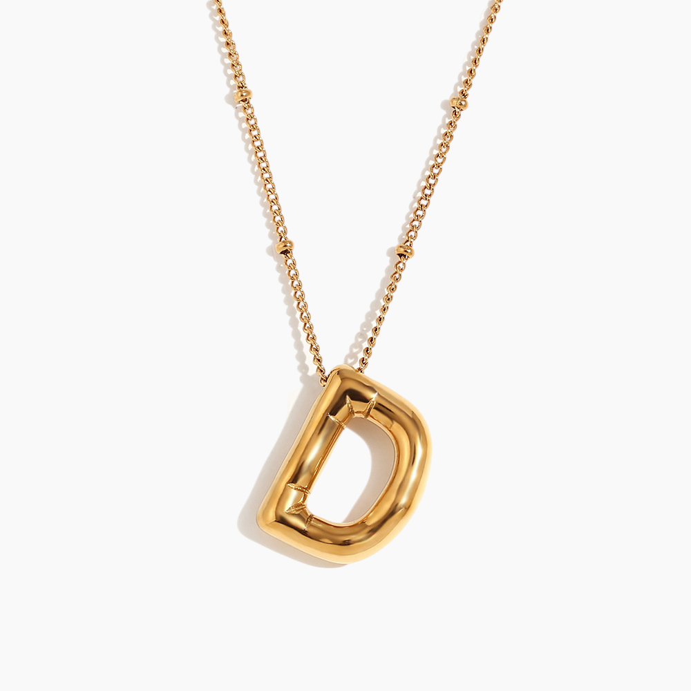 Bold Initial Pendant Necklace