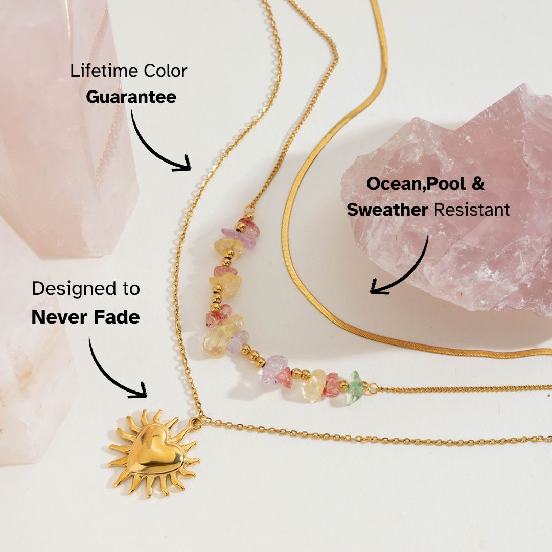 Romantic heart pendant styled with Pink crystal