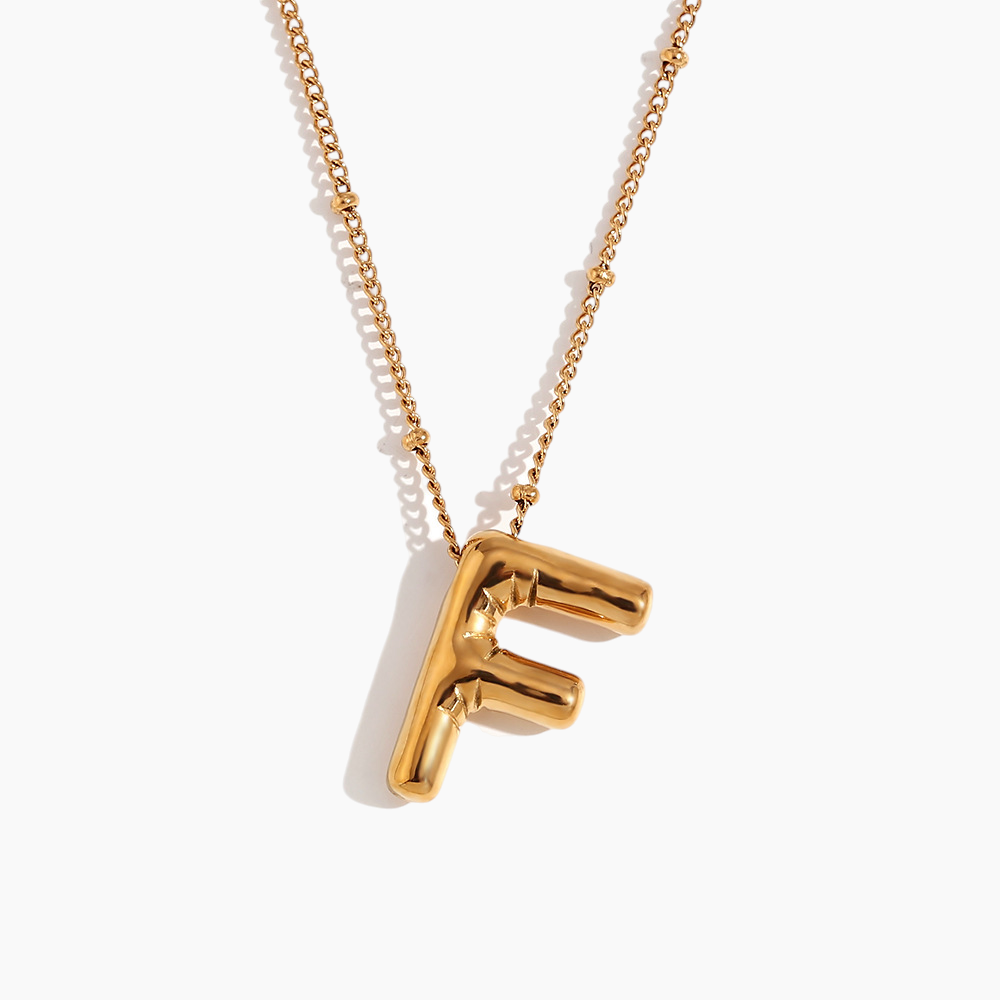 Bold Initial Pendant Necklace