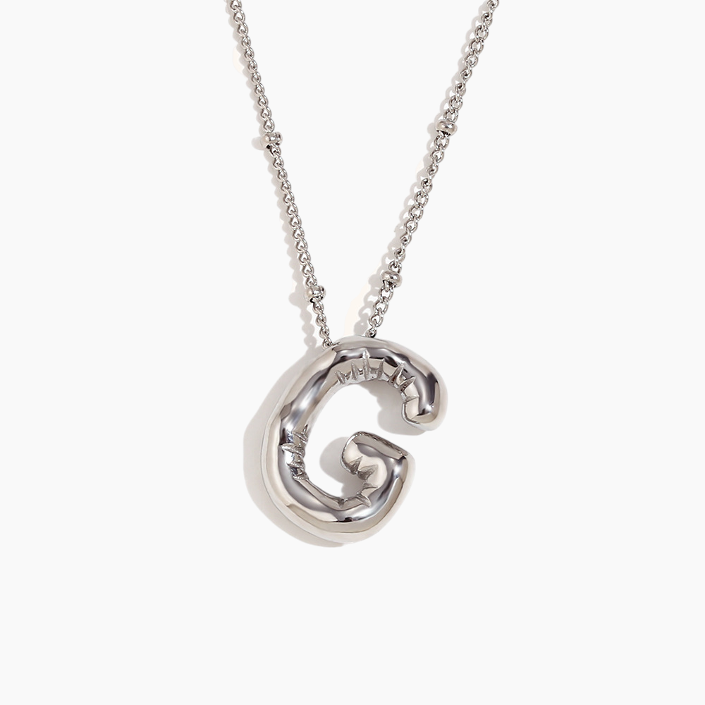Bold Initial Pendant Necklace