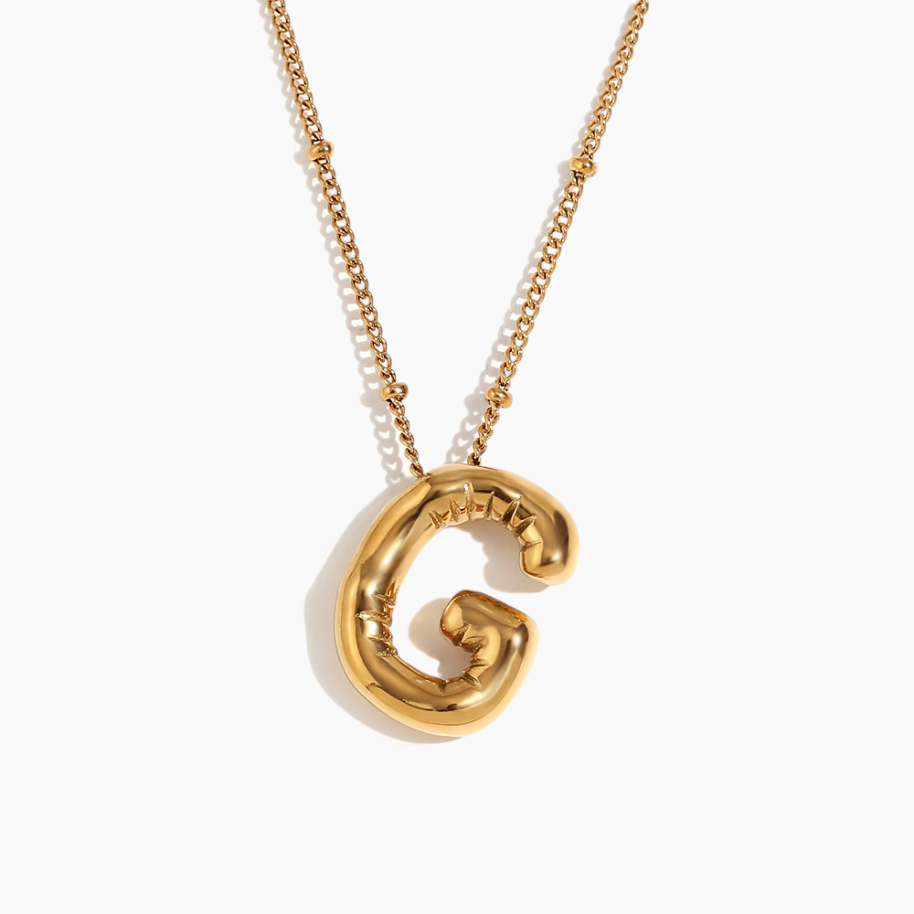 Bold Initial Pendant Necklace