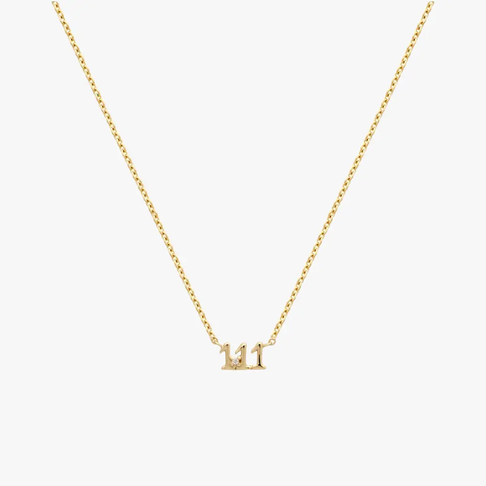 Angel Number Pendant Necklace
