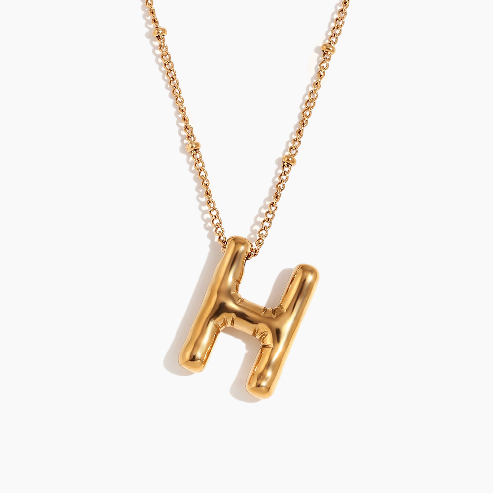 Bold Initial Pendant Necklace