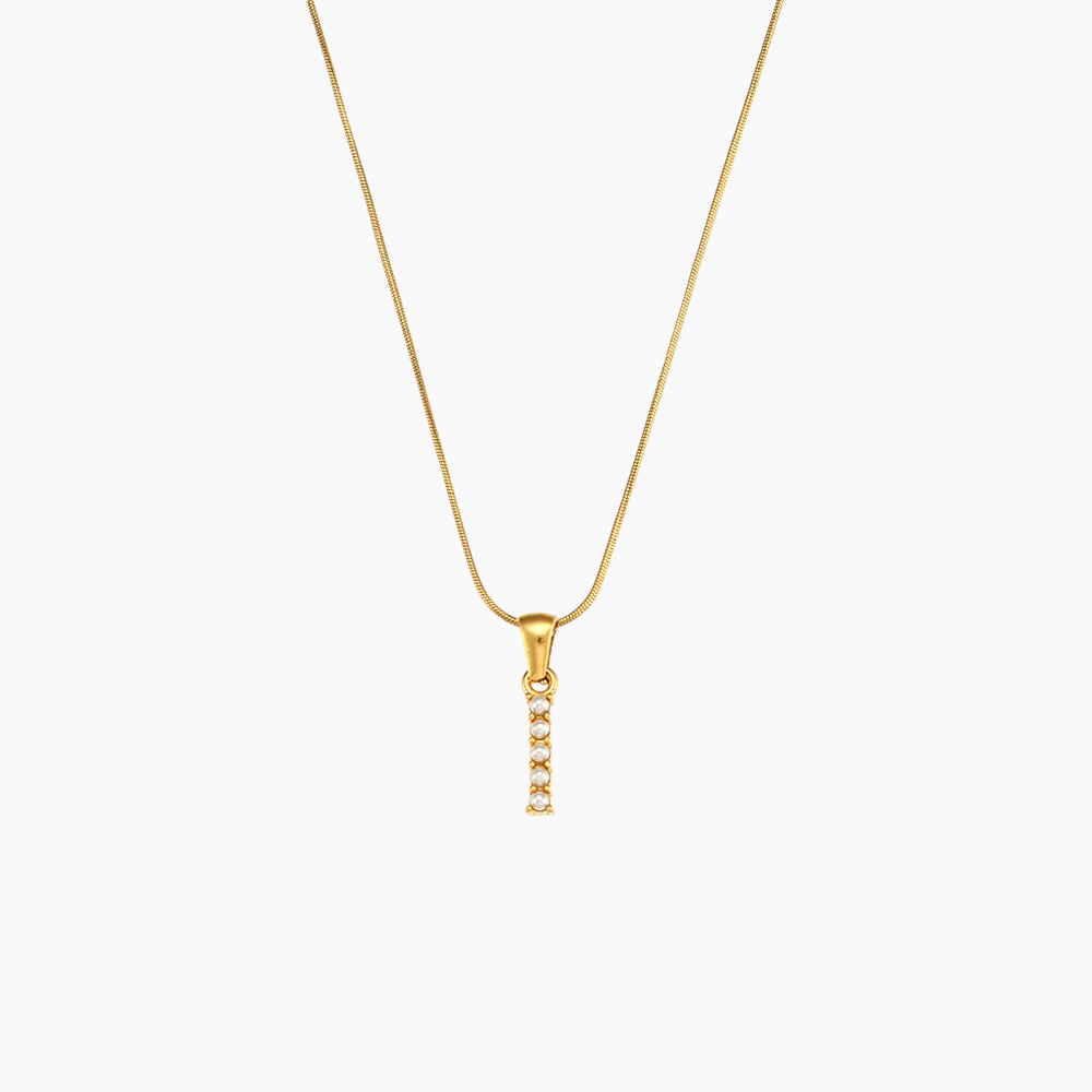 Pearl Initial Pendant Necklace