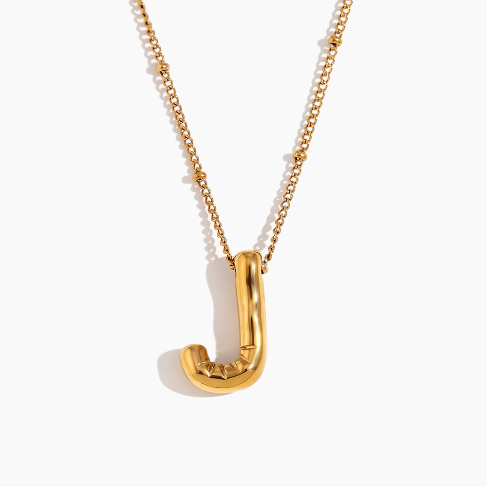 Bold Initial Pendant Necklace