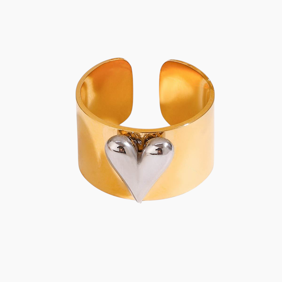Dual Heart Ring - Golden