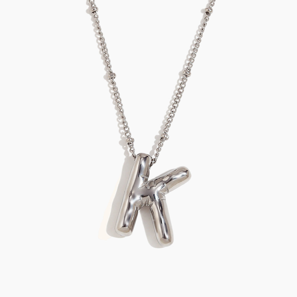 Bold Initial Pendant Necklace