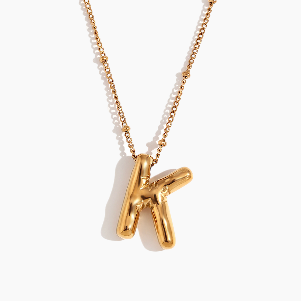 Bold Initial Pendant Necklace