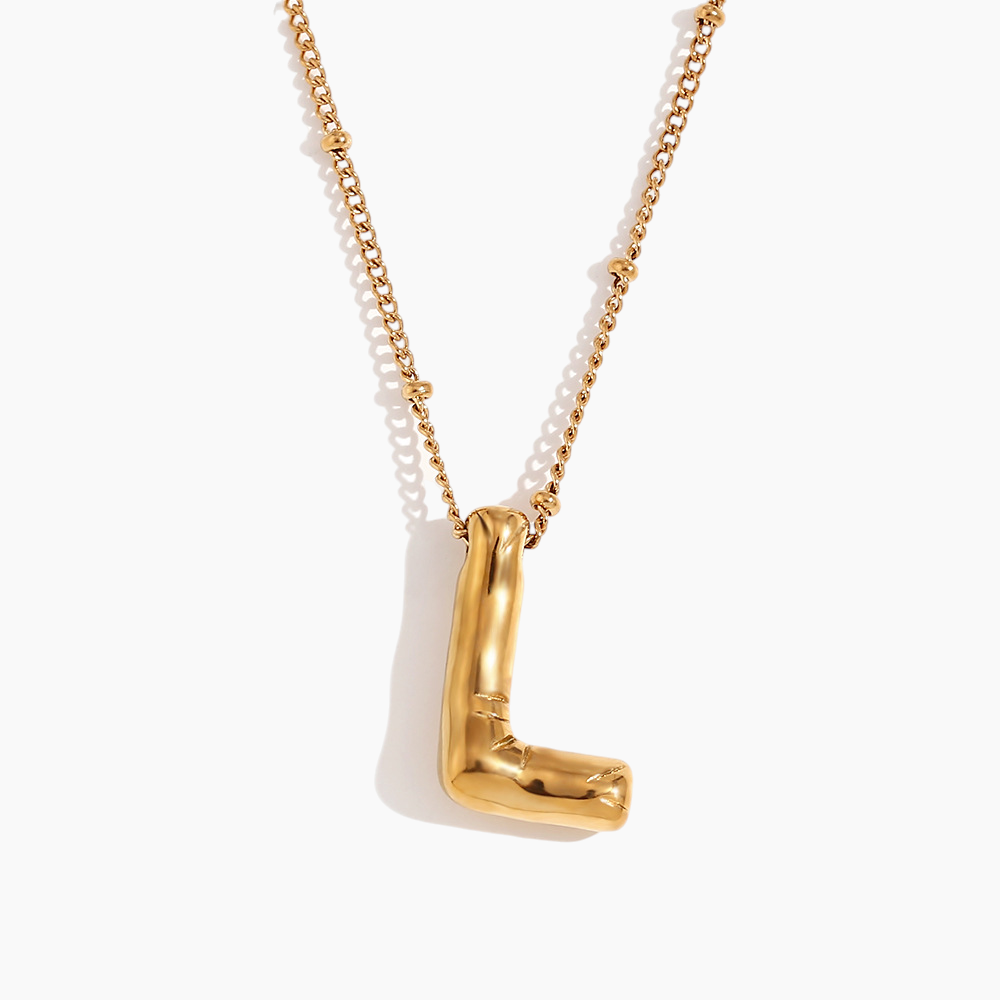 Bold Initial Pendant Necklace