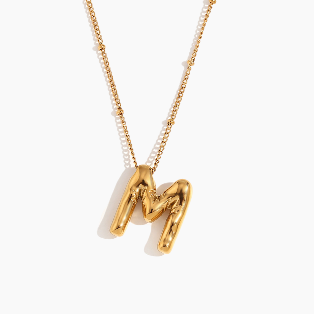 Bold Initial Pendant Necklace