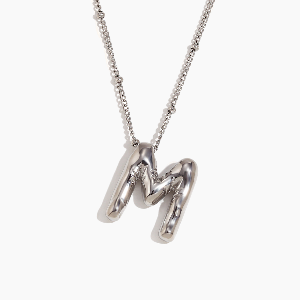 Bold Initial Pendant Necklace