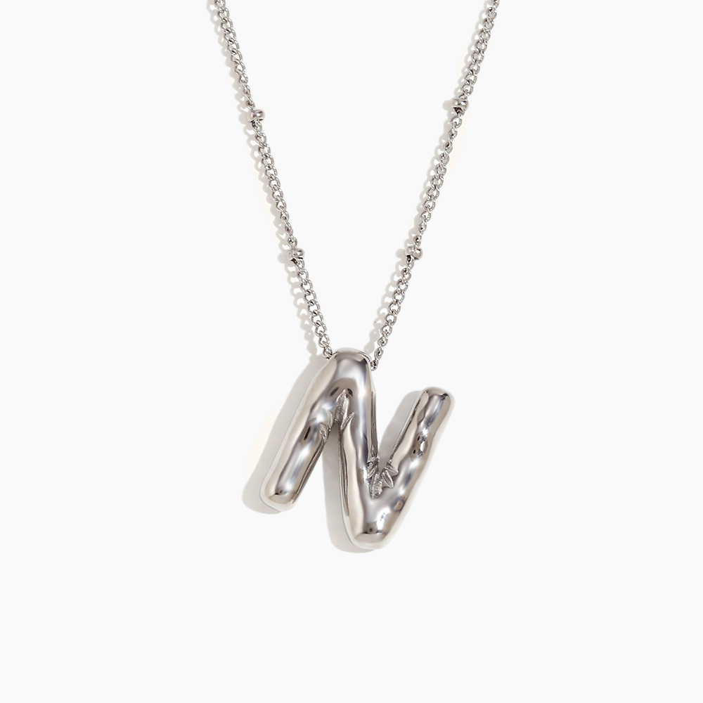 Bold Initial Pendant Necklace