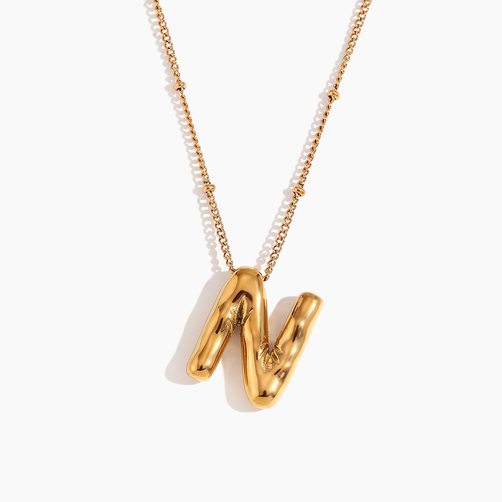Bold Initial Pendant Necklace