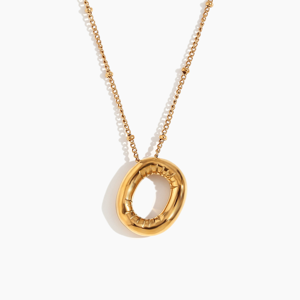 Bold Initial Pendant Necklace