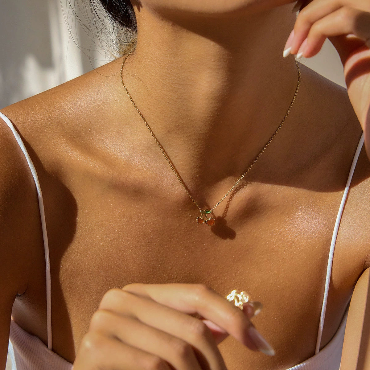Cherry Pop Pendant Necklace