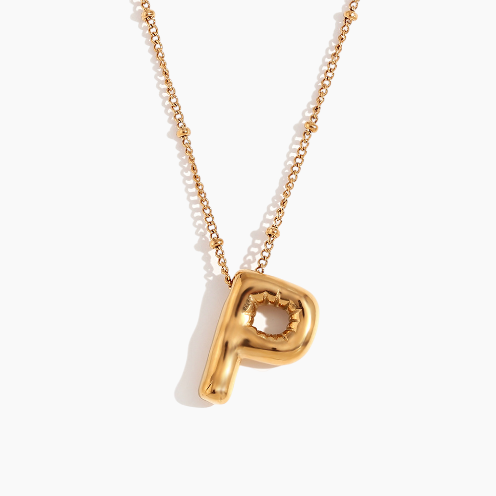 Bold Initial Pendant Necklace