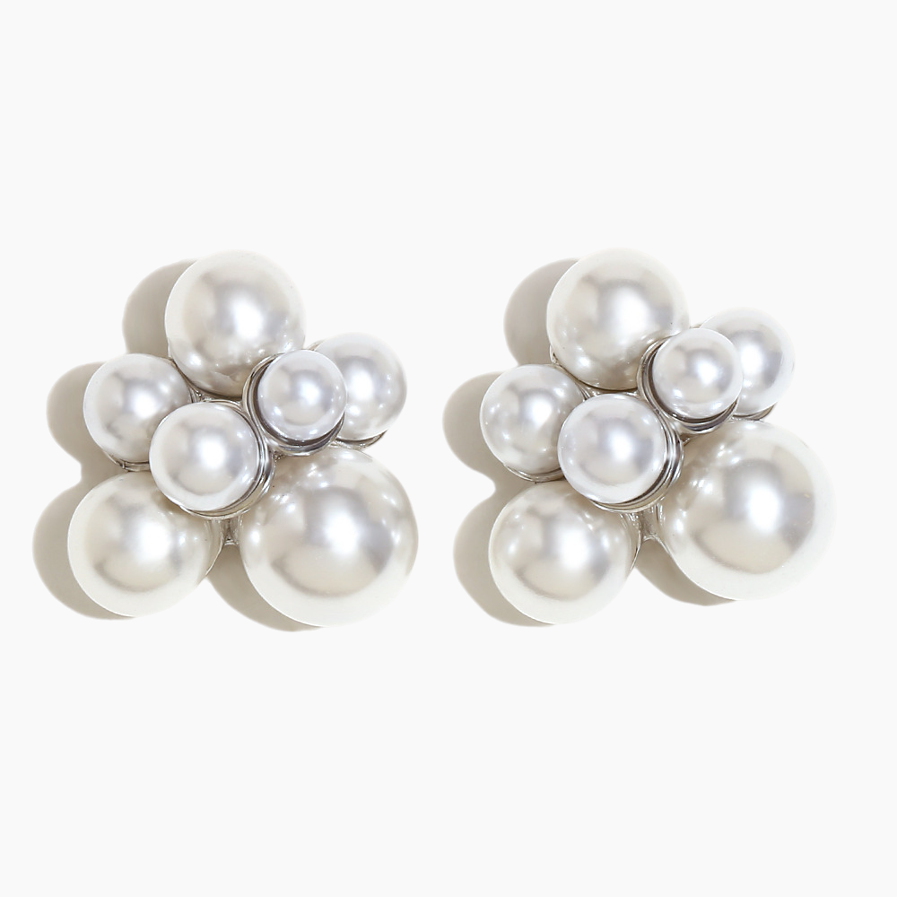Pearl Bubble Cluster Earrings