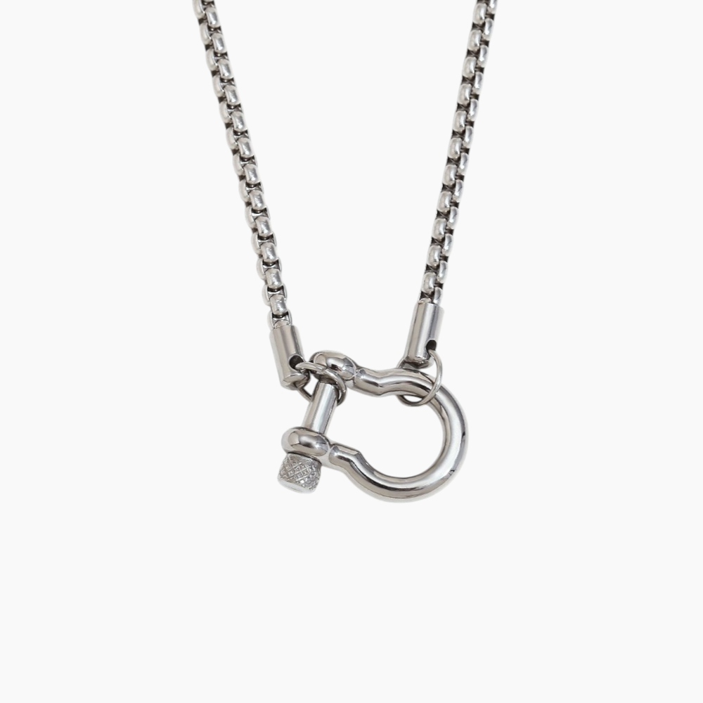 Industrial Chic Lock Necklace