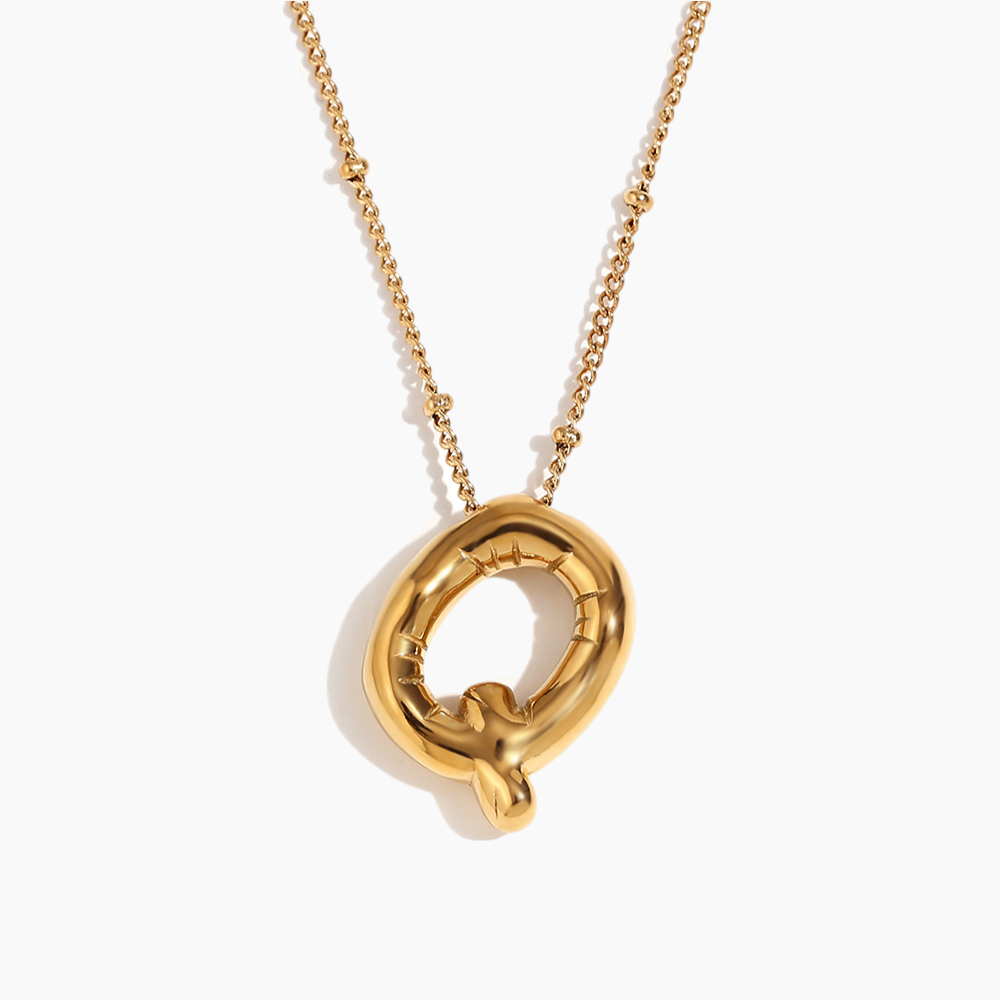 Bold Initial Pendant Necklace
