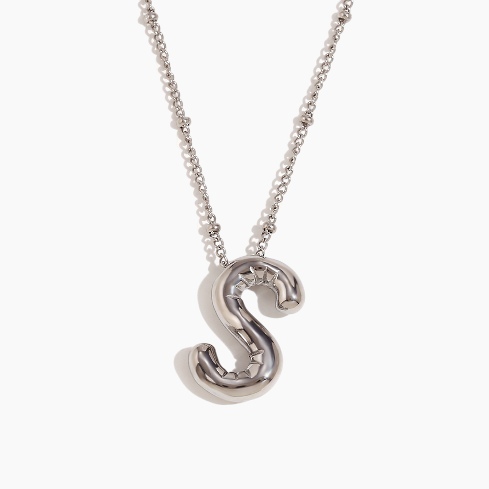 Bold Initial Pendant Necklace
