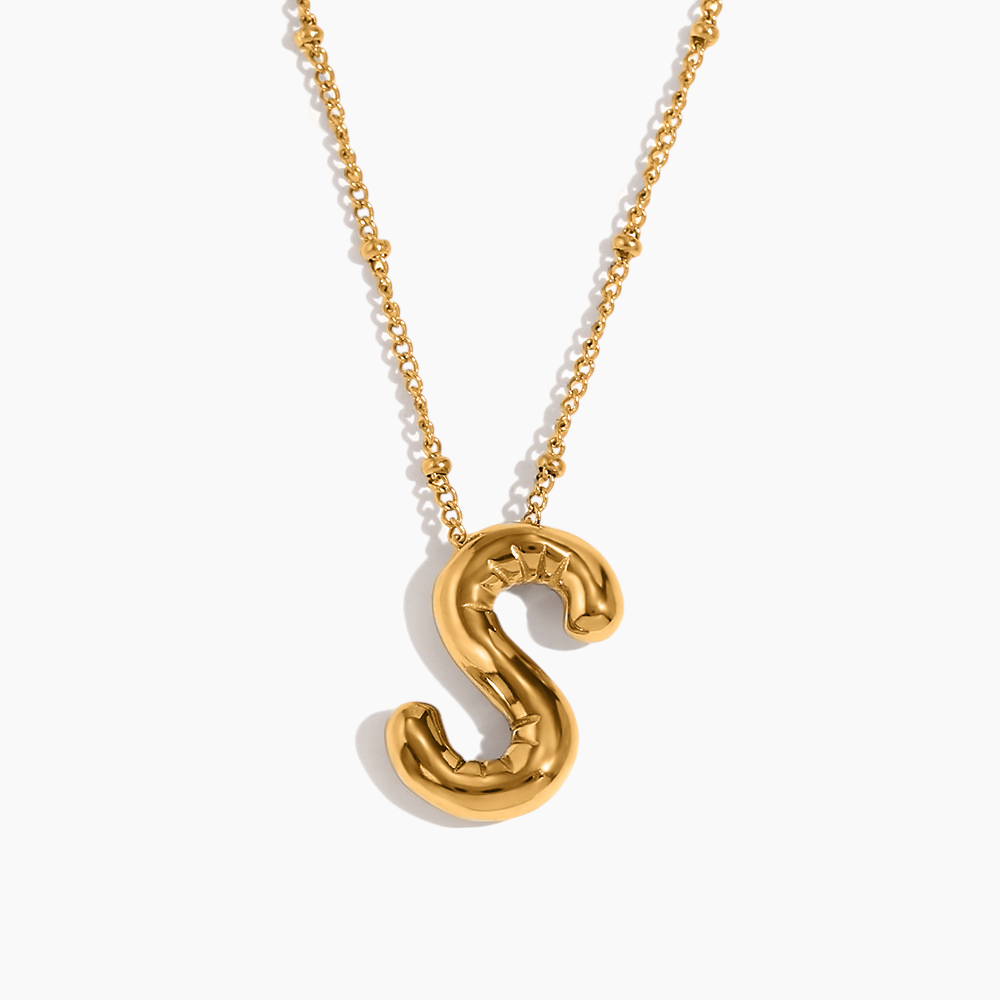 Bold Initial Pendant Necklace
