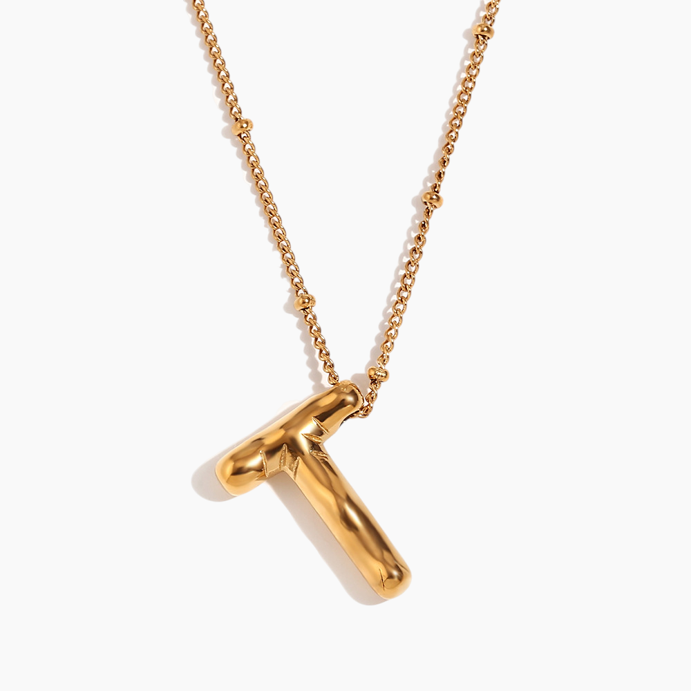 Bold Initial Pendant Necklace