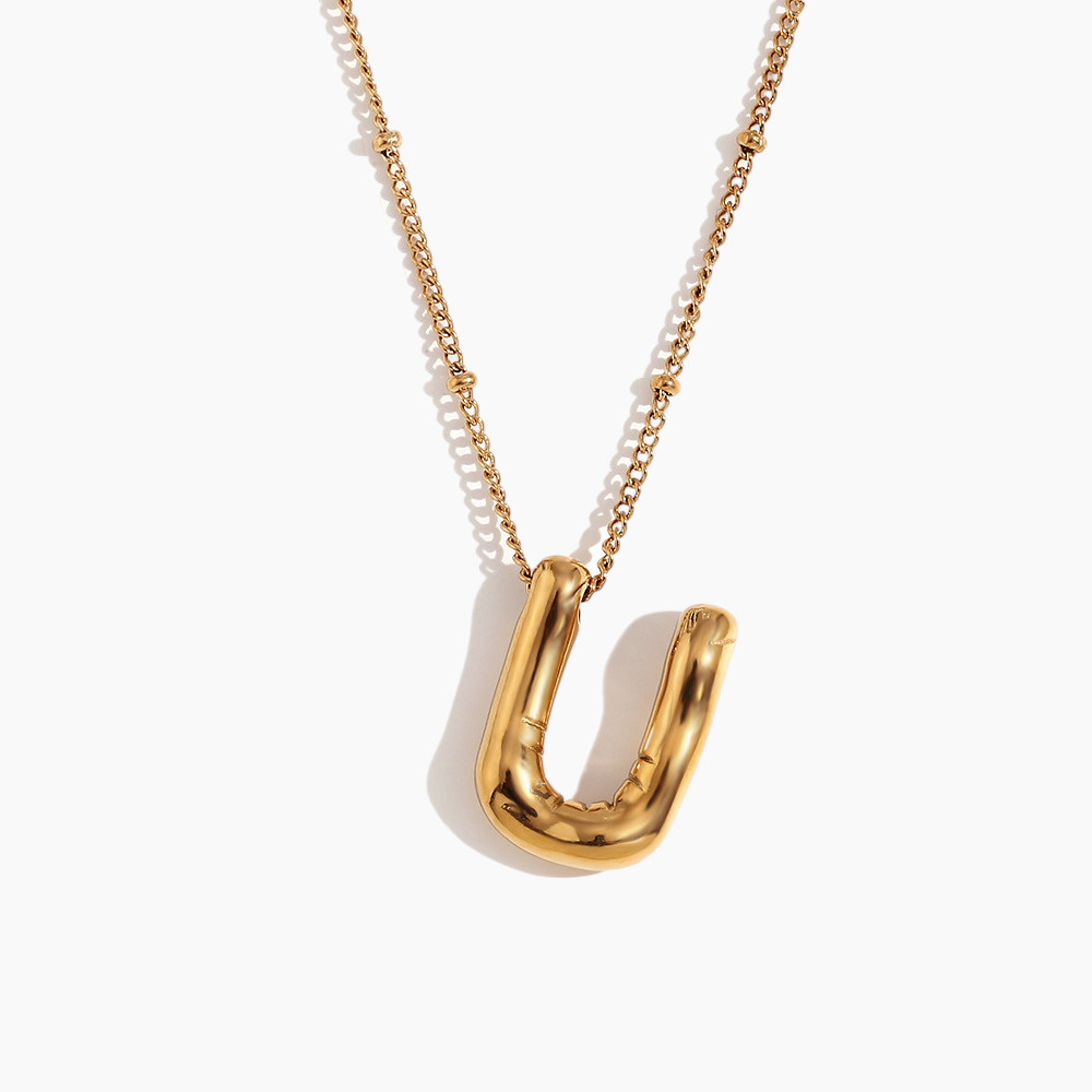 Bold Initial Pendant Necklace