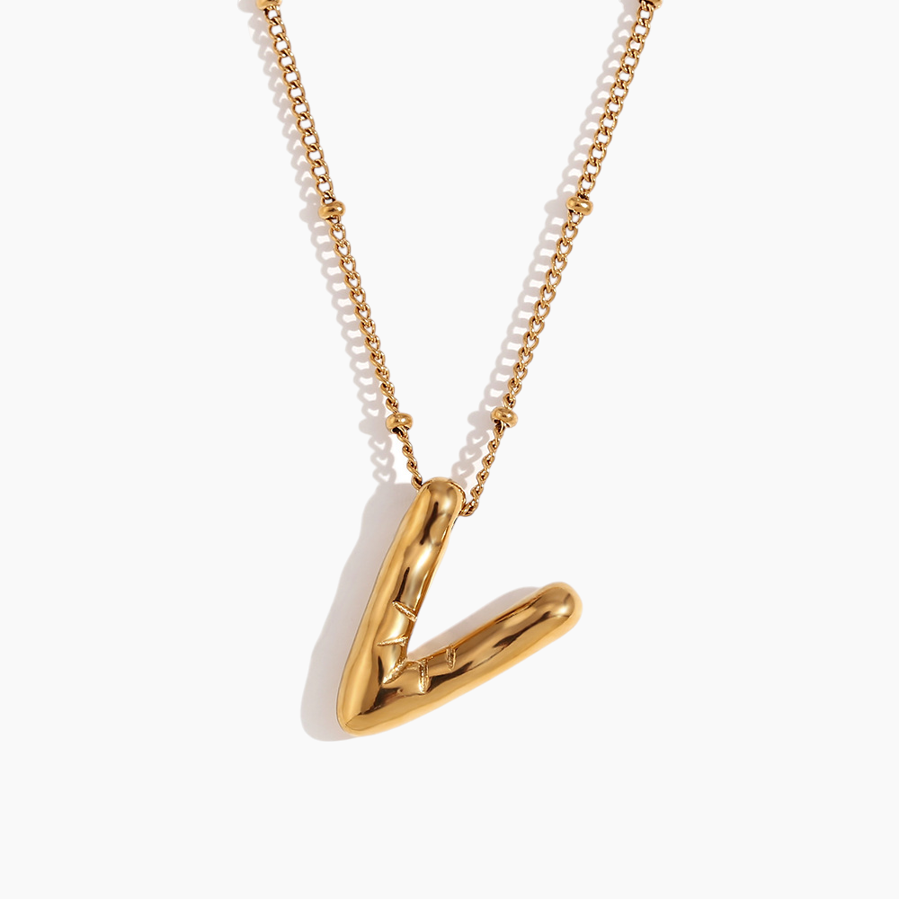 Bold Initial Pendant Necklace