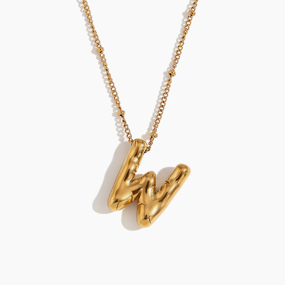 Bold Initial Pendant Necklace