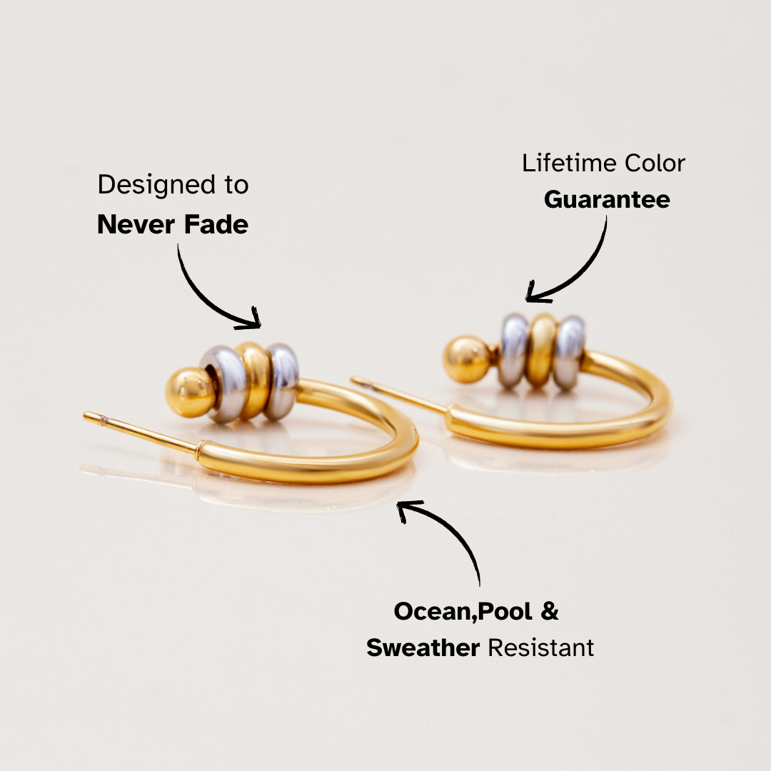 Stylish chunky hoop earrings for women