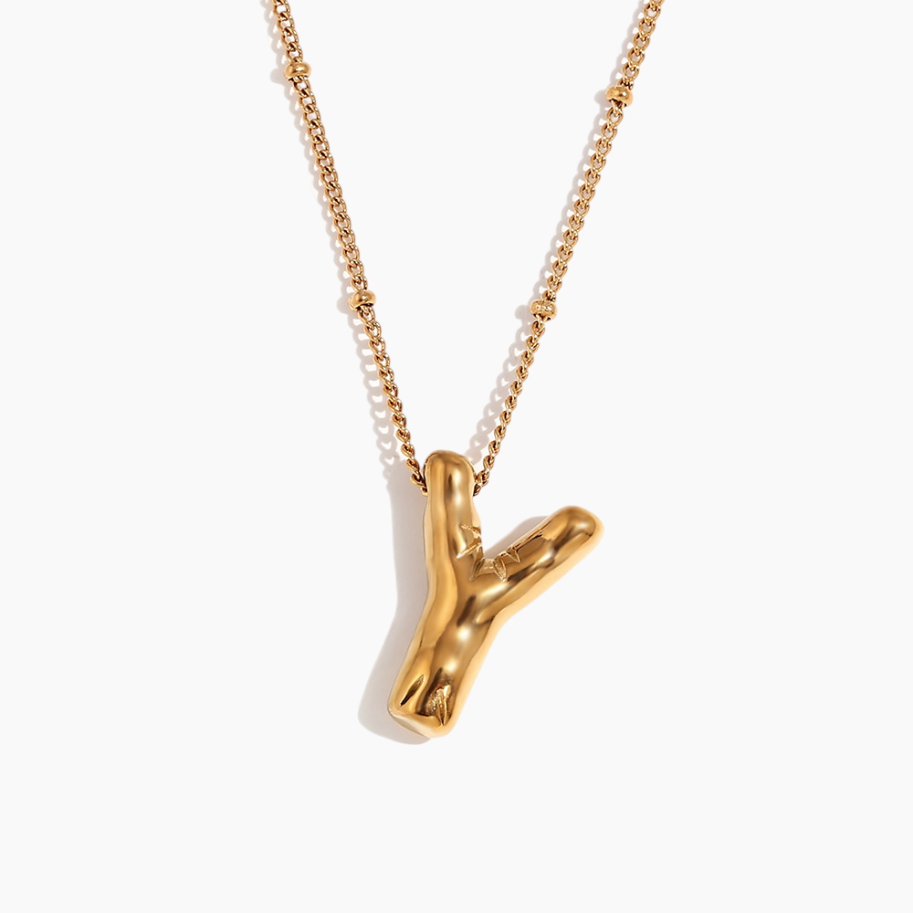 Bold Initial Pendant Necklace