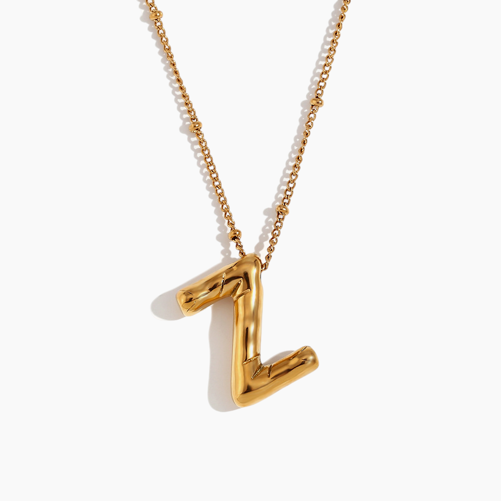Bold Initial Pendant Necklace