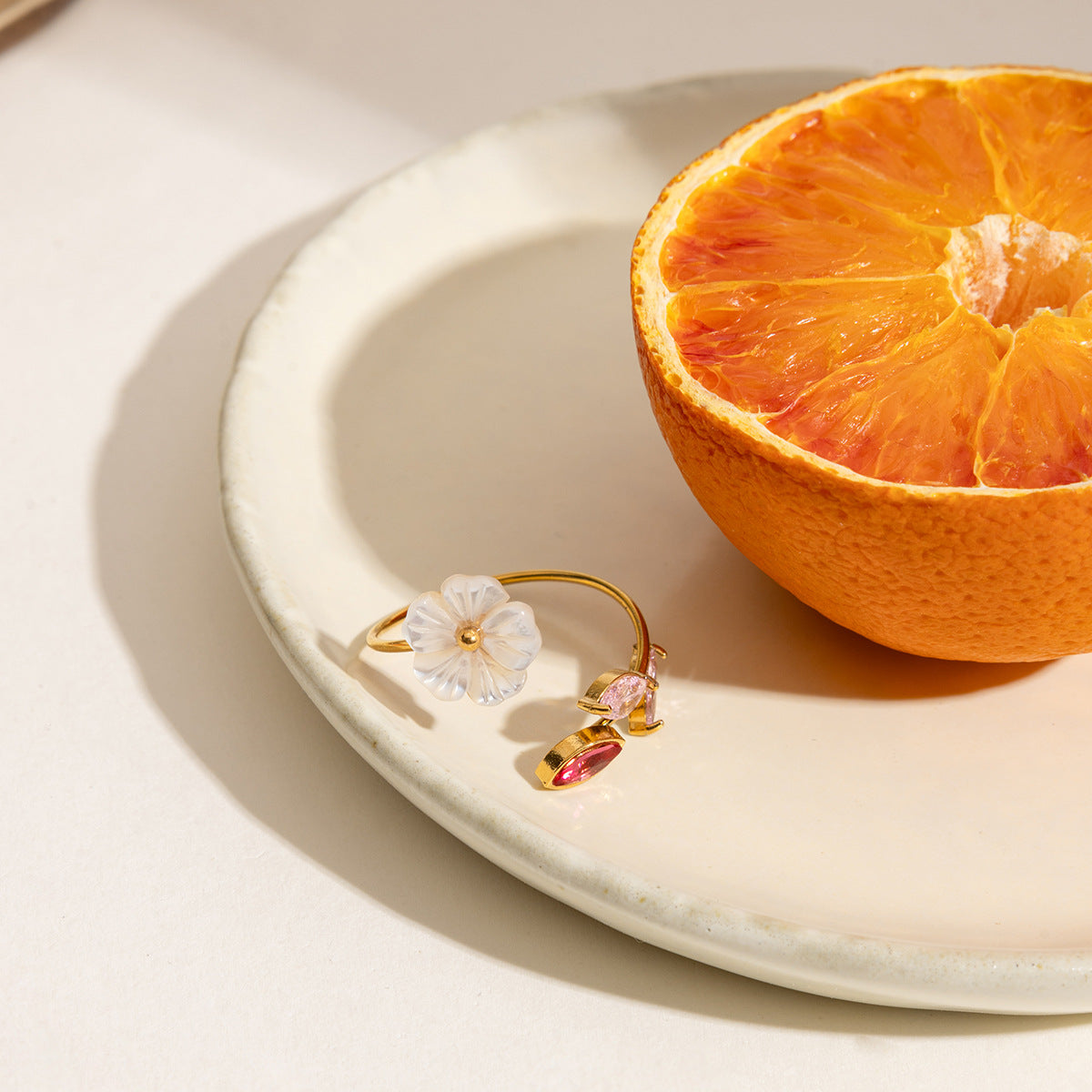 Blossom Vine Gem Ring