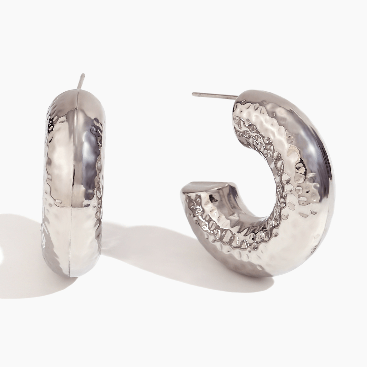 Aurora Textured Hoop Earrings - mifjewelry