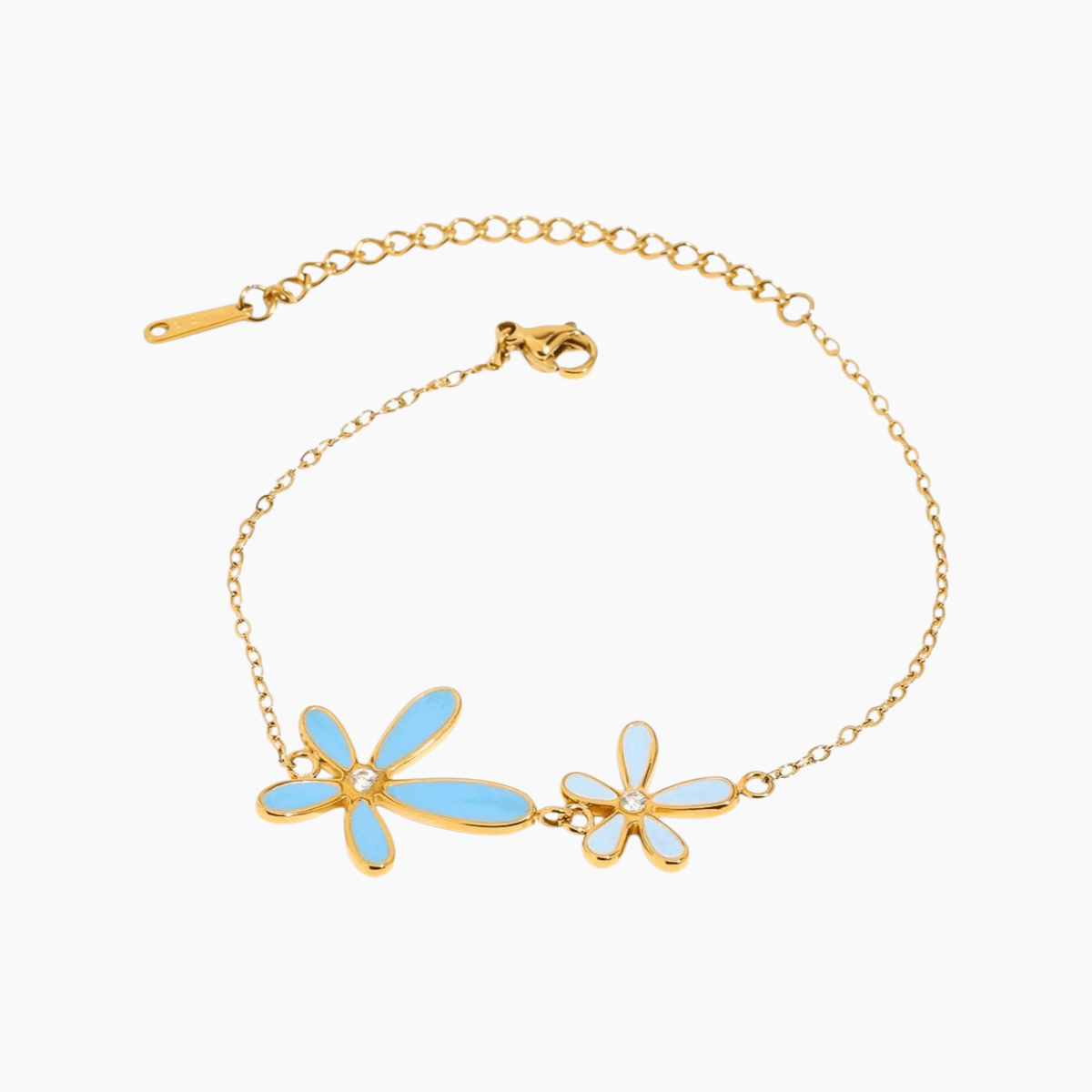 Azure Daisy Bloom Bracelet - mifjewelry