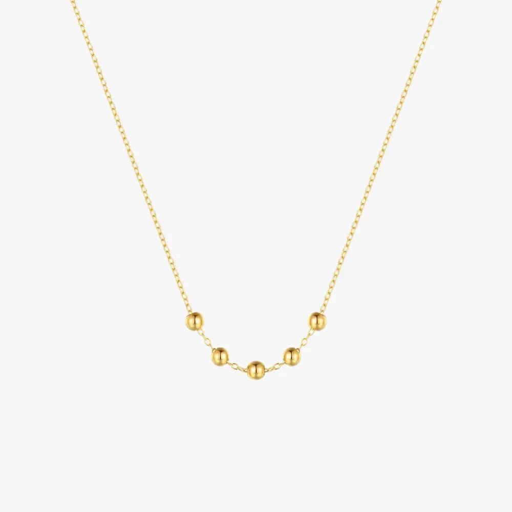 Bead Sterling Silver Necklace - mifjewelry