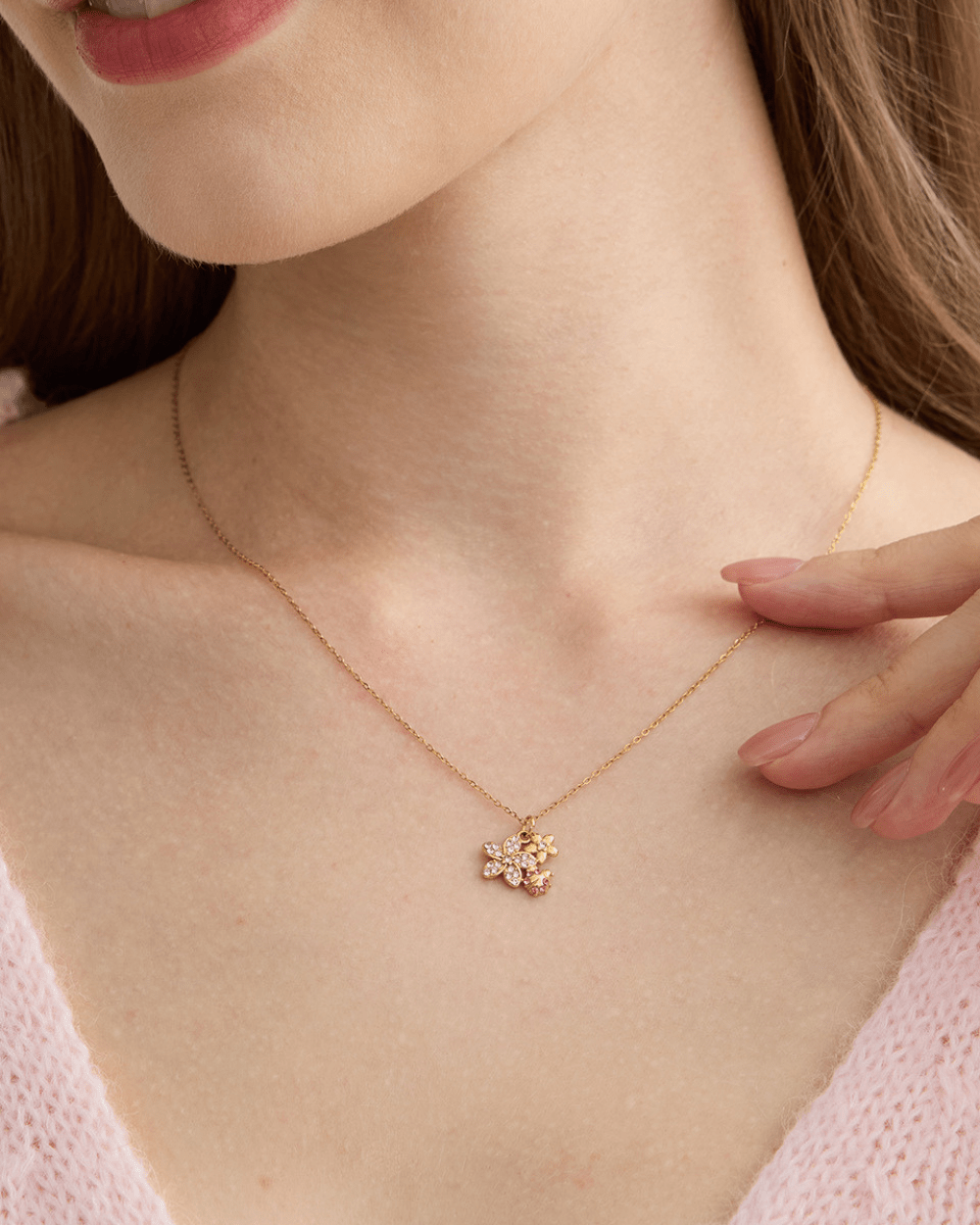 Bloom & Ladybug Necklace - mifjewelry