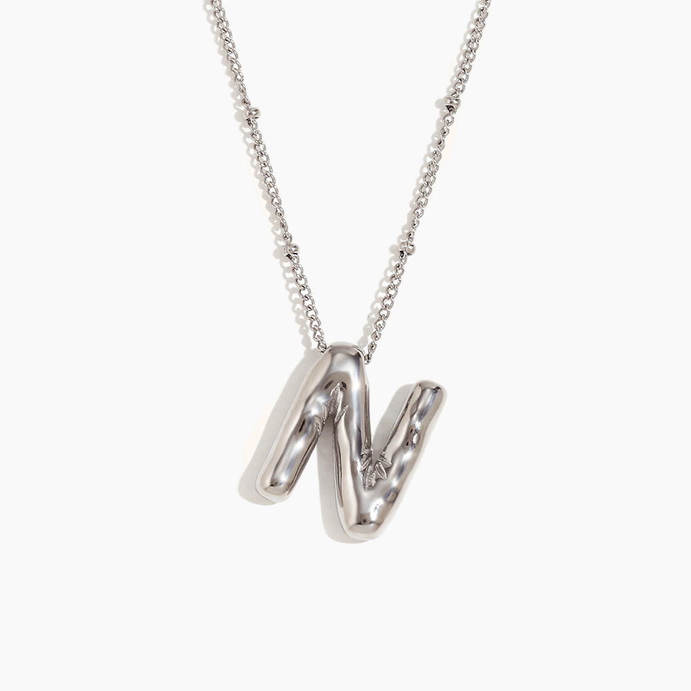 Bold Initial Pendant Necklace - mifjewelry