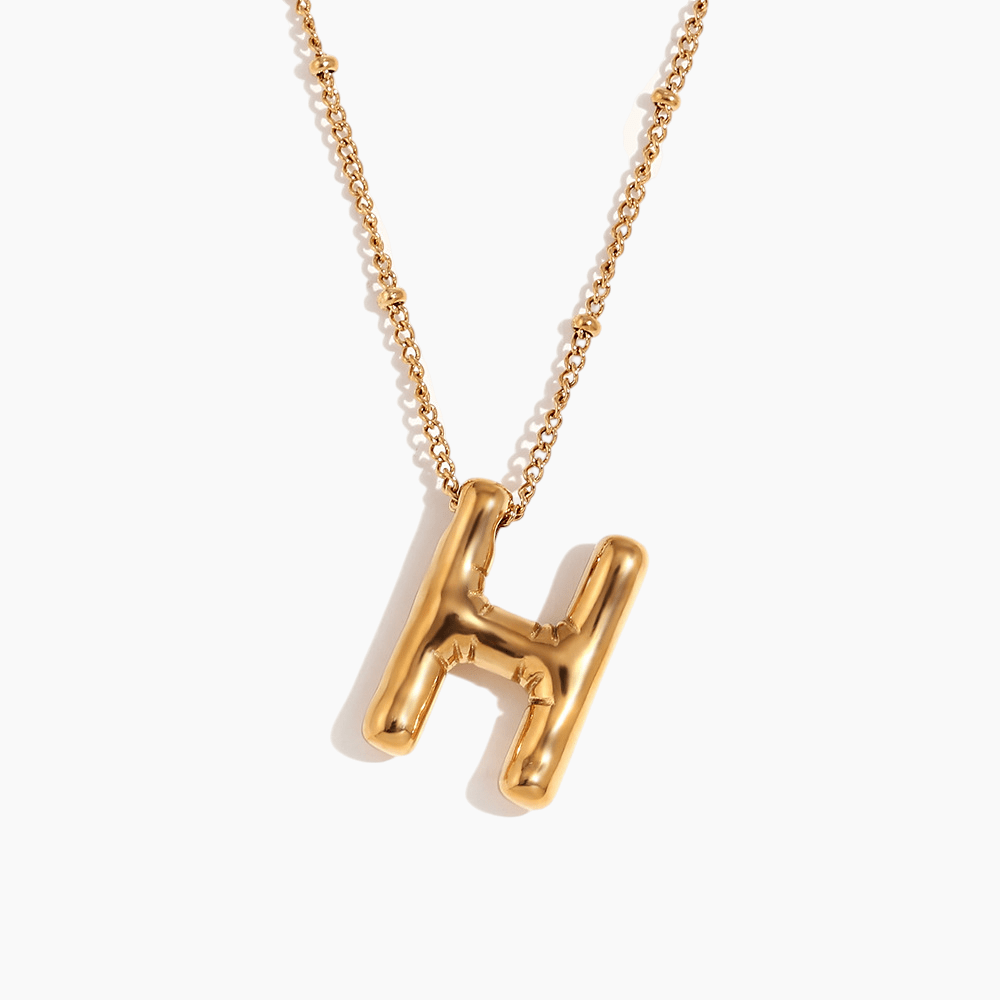 Bold Initial Pendant Necklace - mifjewelry