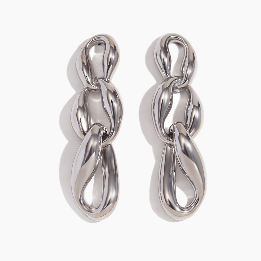 Bold Link Chain Drop Earrings - mifjewelry