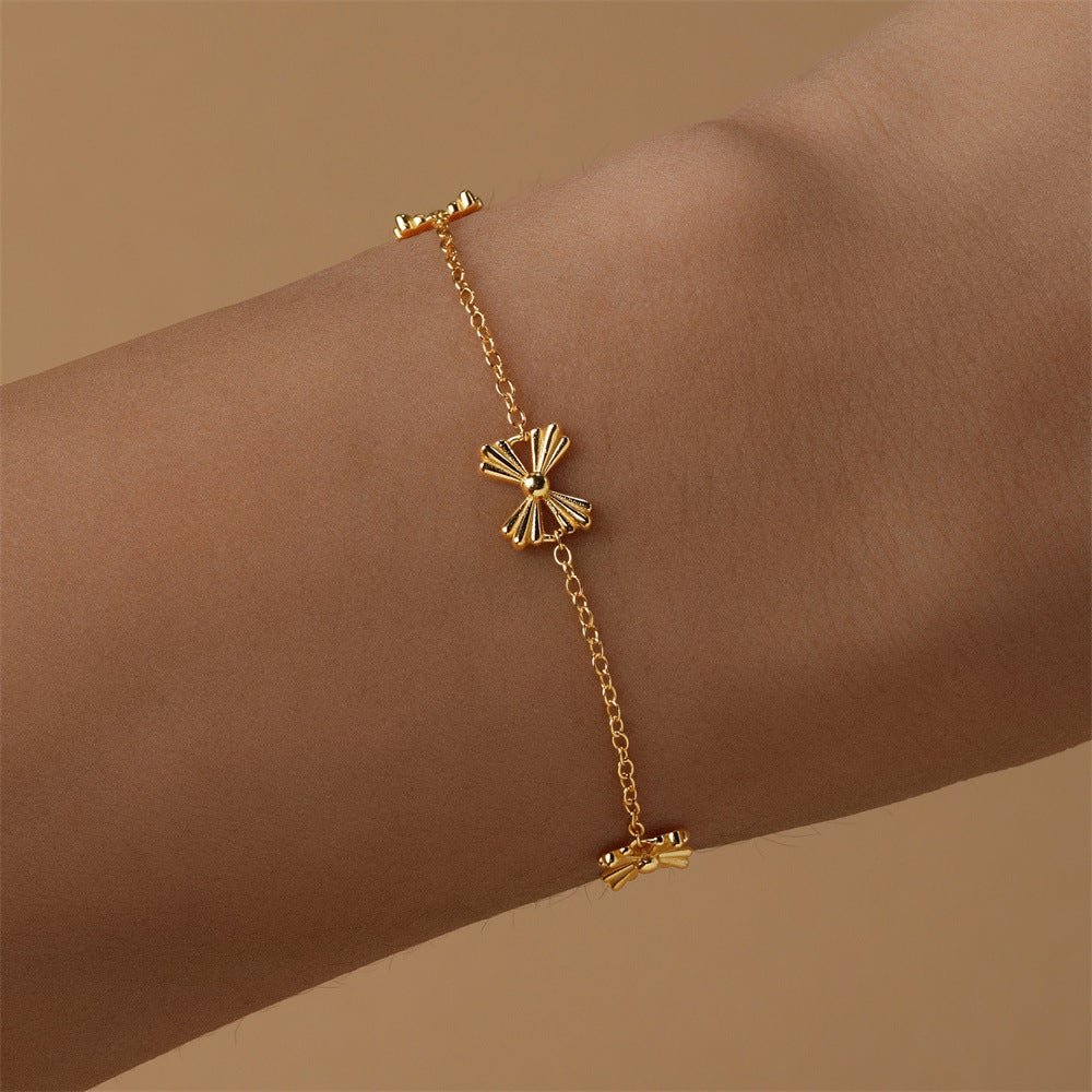 Bow Bracelet with Zirconia - mifjewelry