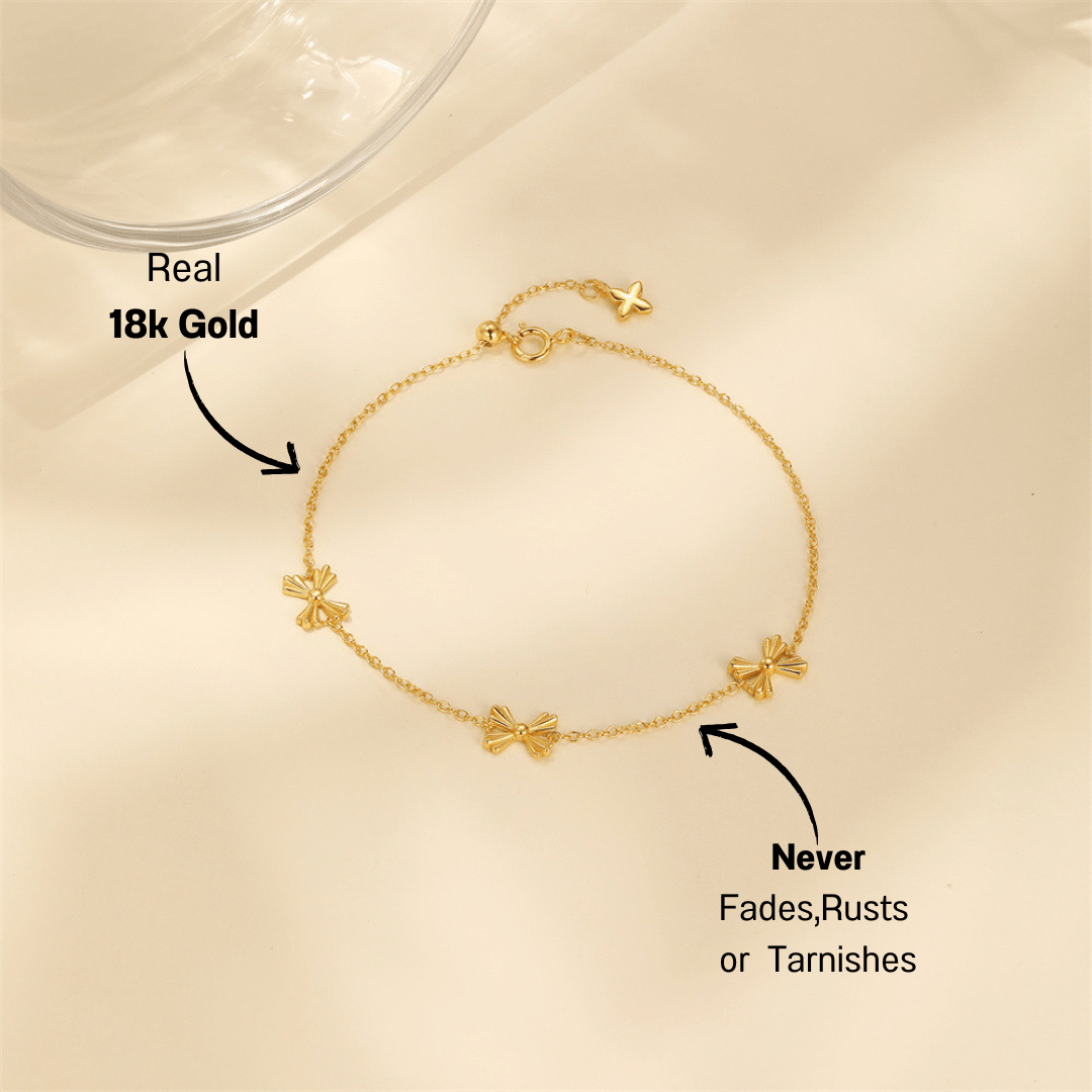 Bow Bracelet with Zirconia - mifjewelry