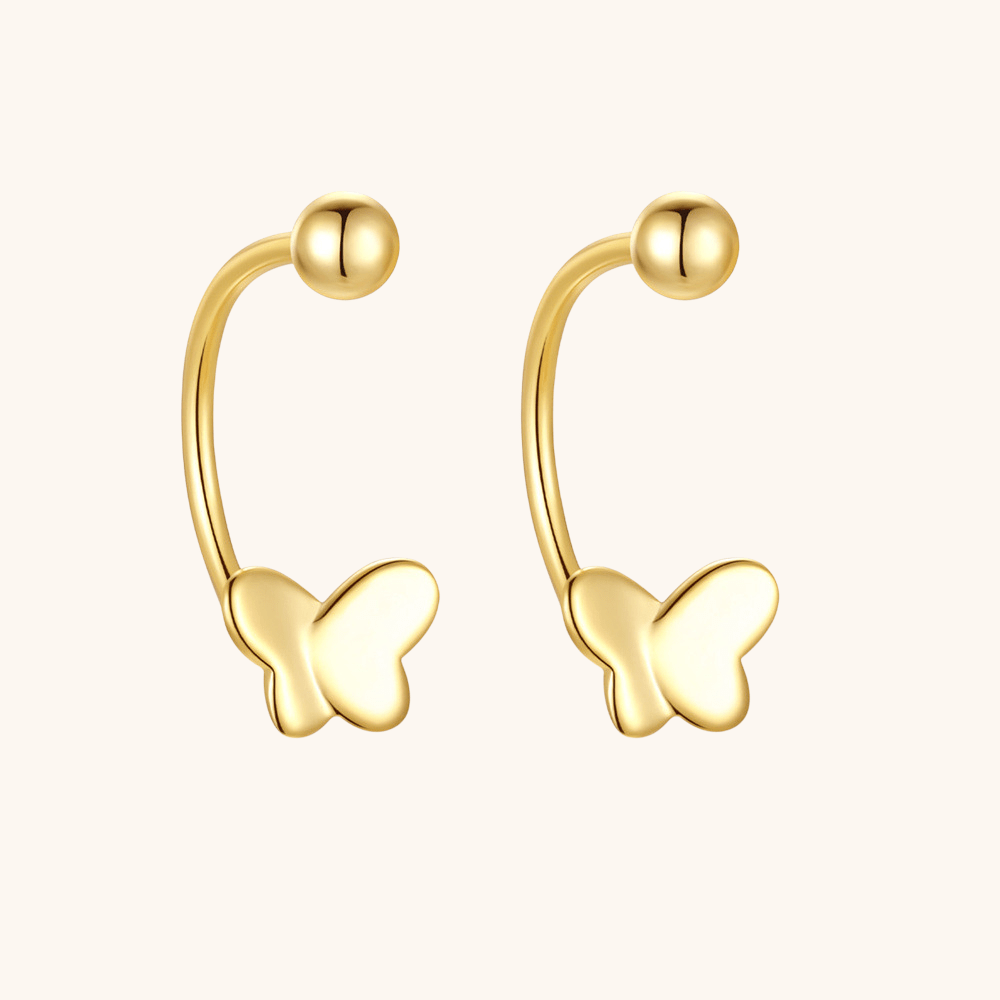 Butterfly Hoop Earrings - mifjewelry