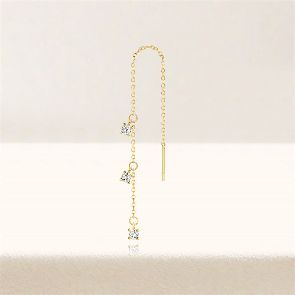 Celestia Drizzle Threader Earrings - mifjewelry